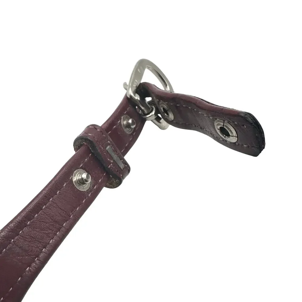 Dun Dee | Women | Cherry Full Grain Leather Western Metallic Braided Belt | 28